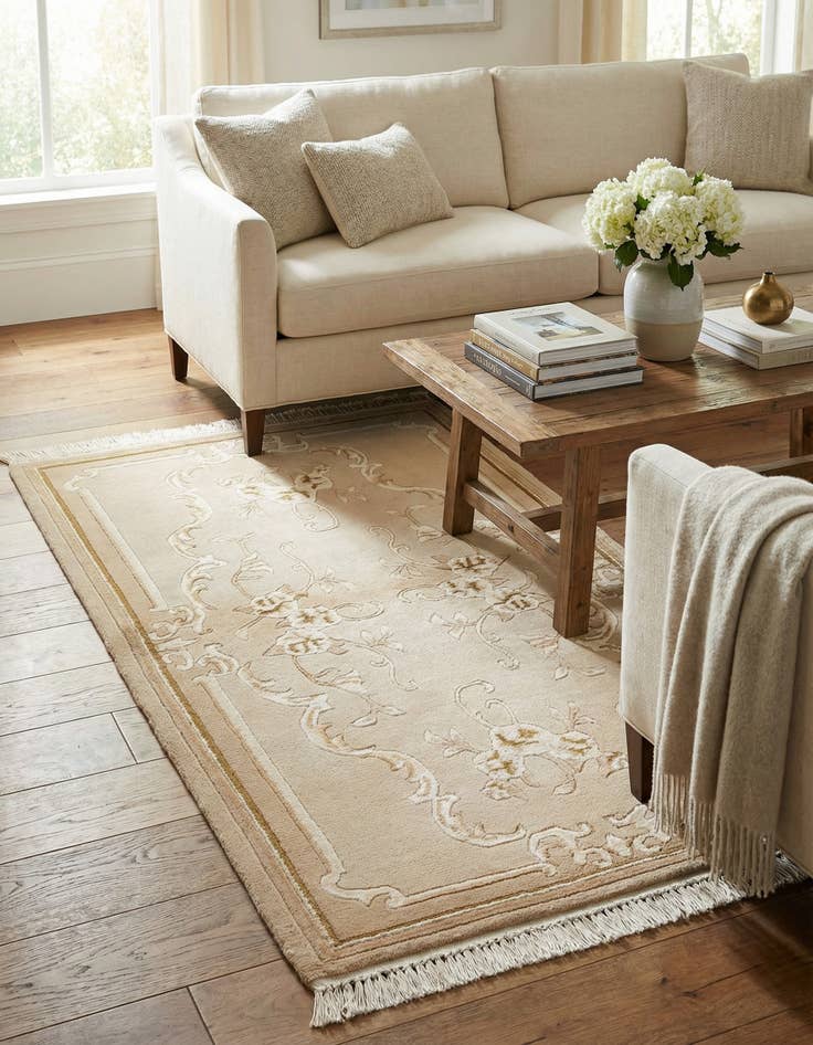 Detail image of 2' 9 x 4' 10  Hand Knotted Darya Wool Rug