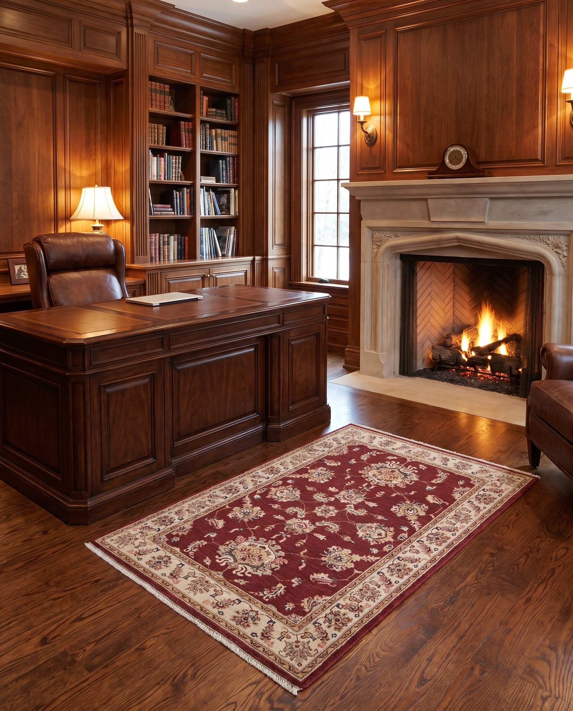 3' 5 x 5' 5 Hand Knotted Ziegler Rug