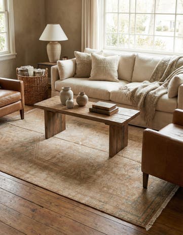 4' 3 x 6' 2 Hand Knotted Ultra Vintage Persian Wool Rug