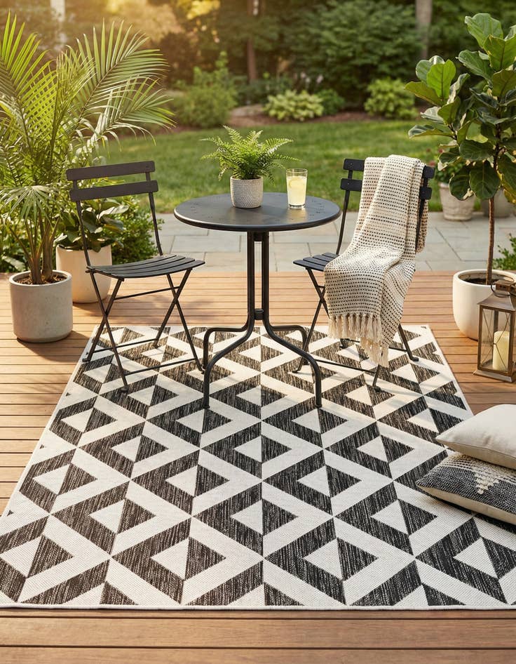 Detail image of 4' x 6'  Washable Jill Zarin Napa Indoor / Outdoor Rug