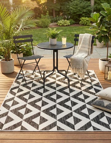 4' x 6' Easy-Clean Jill Zarin Napa Indoor / Outdoor Rug