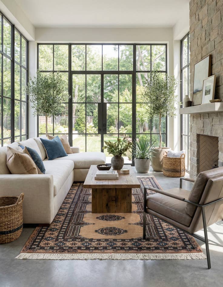 Detail image of  3' 4 x 5' 1  Hand Knotted Bokhara Oriental Rug