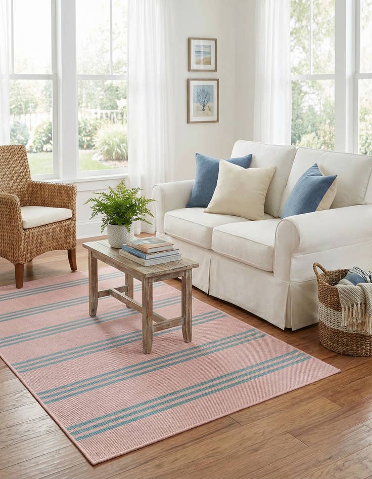 Detail image of 3' x 5' 3  Washable Jill Zarin Anguilla Indoor / Outdoor Rug