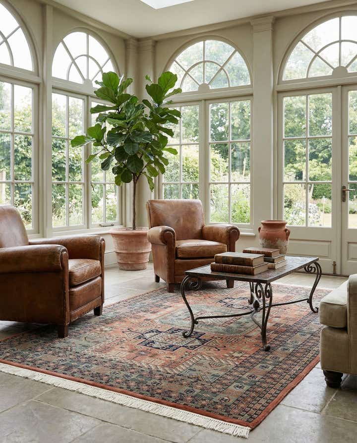 5' 4 x 8' 8 Hand Knotted Bokhara Oriental Wool Rug