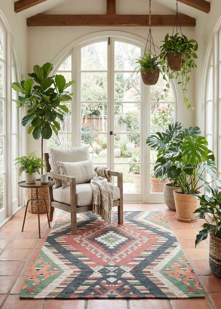 4' x 6' Hand Woven Chenille Jute Rug