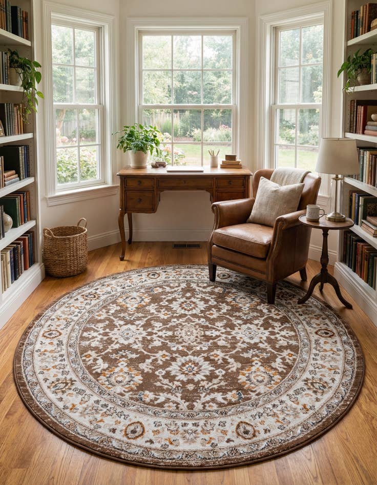 Detail image of 5' 3 x 5' 3 Charlotte Round Rug