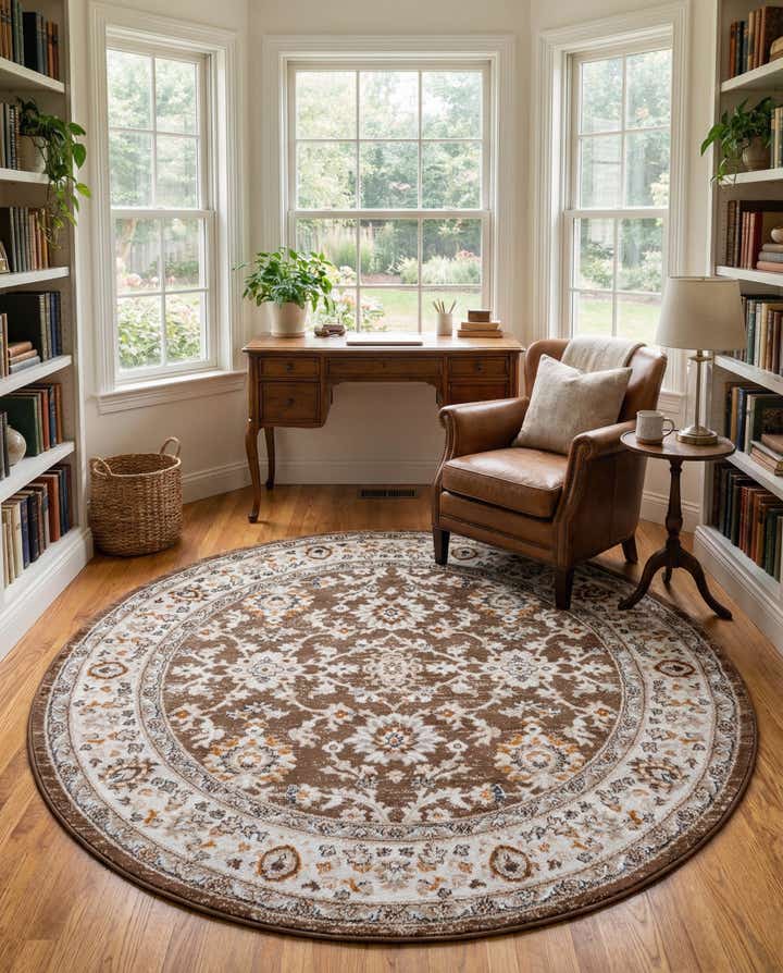 5' 3 x 5' 3 Charlotte Round Rug