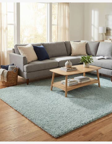 6' x 9' Soft Solid Shag Rug