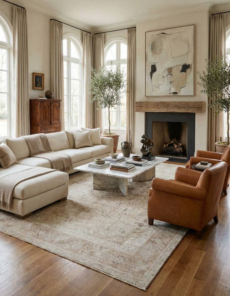 Detail image of 9' 4 x 12' 6 Hand Knotted Ultra Vintage Persian Wool Rug