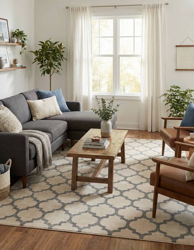 Detail image of 9' x 12' Lattice Rug