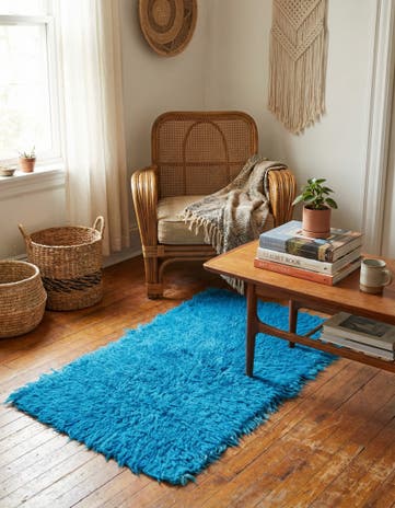 2' 1 x 4' Hand Knotted Moroccan Wool Runner Rug