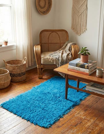 2' 1 x 4' Hand Knotted Moroccan Wool Runner Rug