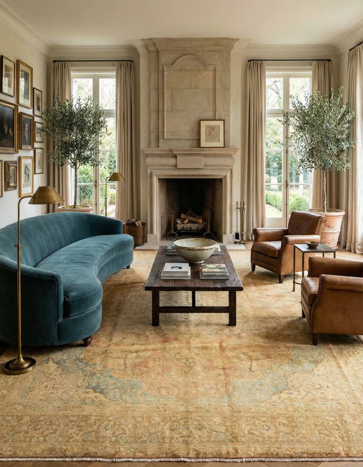 Detail image of 9' 5 x 12' 2 Vintage Rug