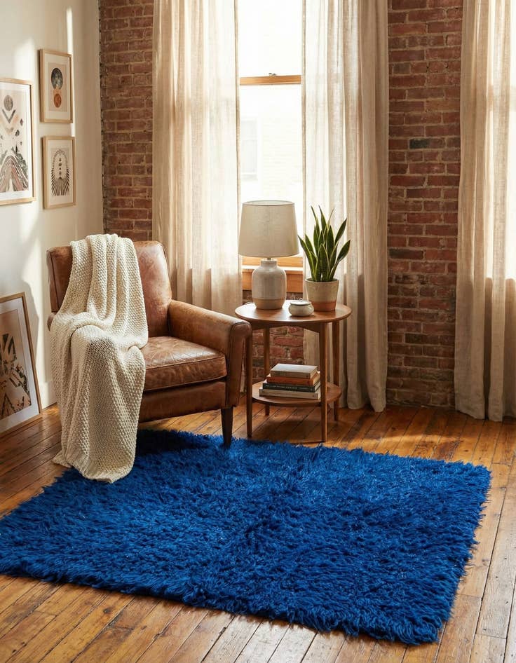 Detail image of 3' x 4' Hand Knotted Moroccan Wool Rug