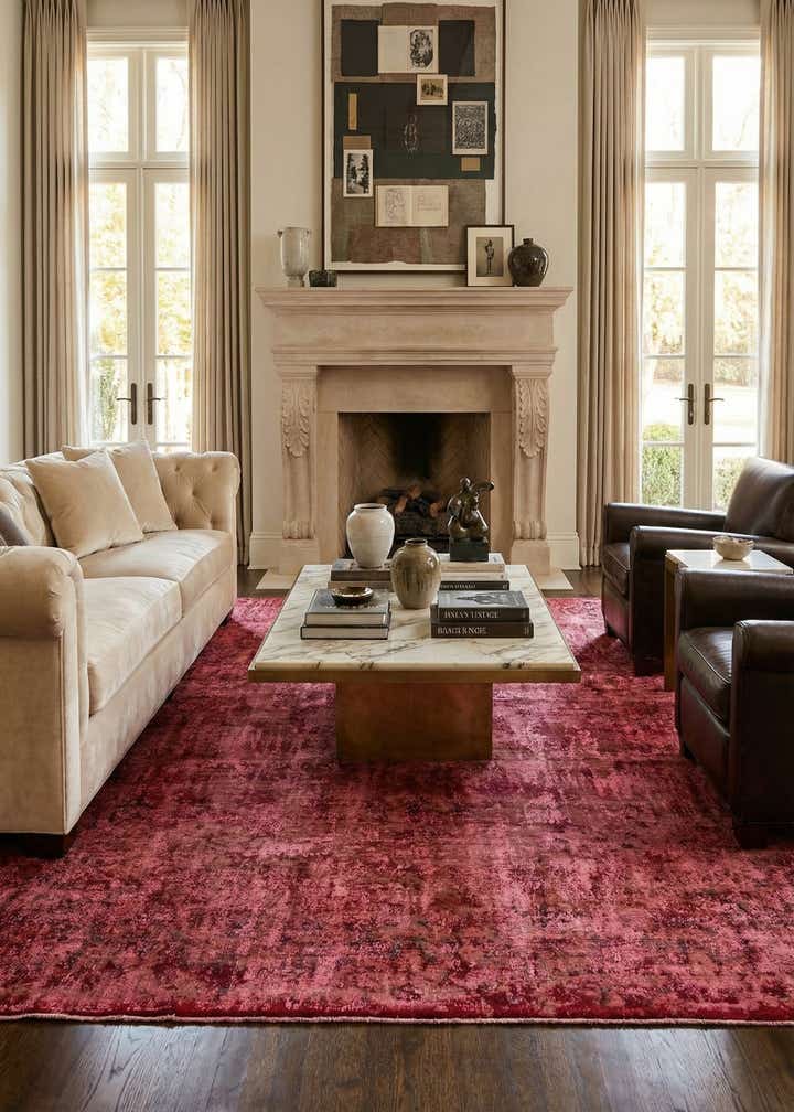 9' 7 x 12' 9 Hand Knotted Ultra Vintage Persian Wool Rug
