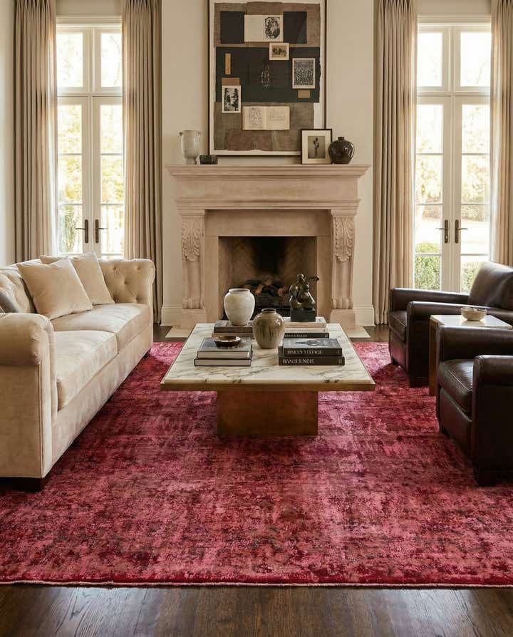 9' 7 x 12' 9 Hand Knotted Ultra Vintage Persian Wool Rug
