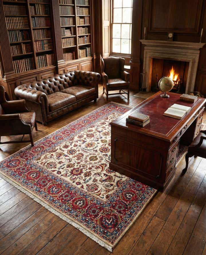 8' 1 x 10' 10 Tabriz Wool Rug