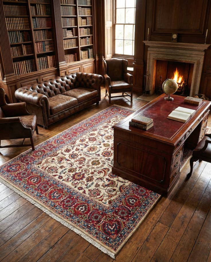 Detail image of 8' 1 x 10' 10 Tabriz Wool Rug