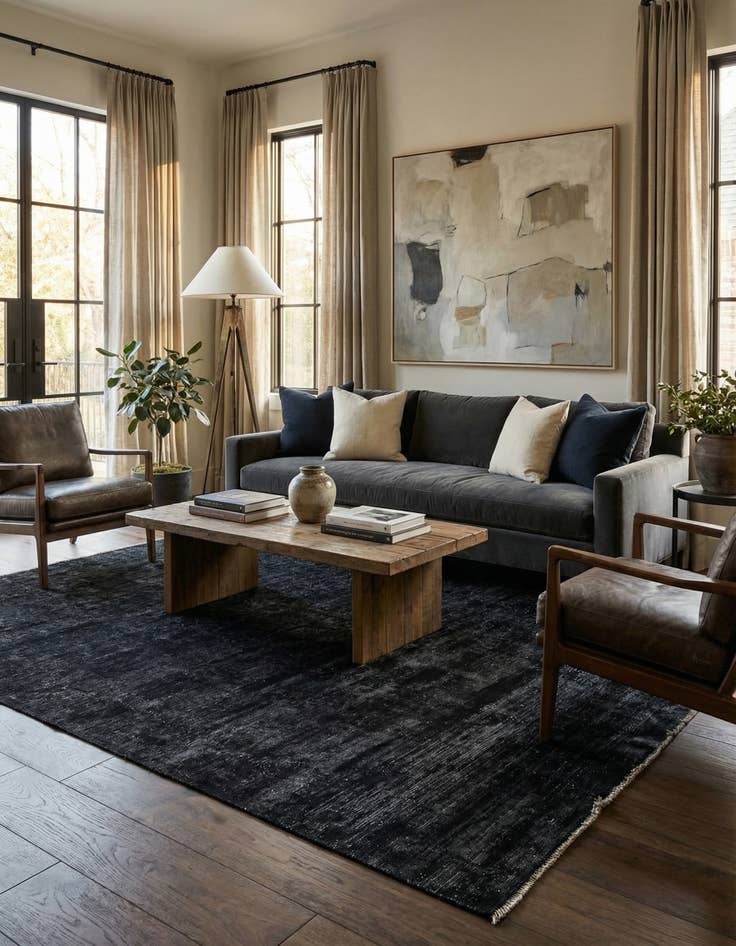 Detail image of 6' 2 x 8' 8  Hand Knotted Ultra Vintage Persian Wool Rug