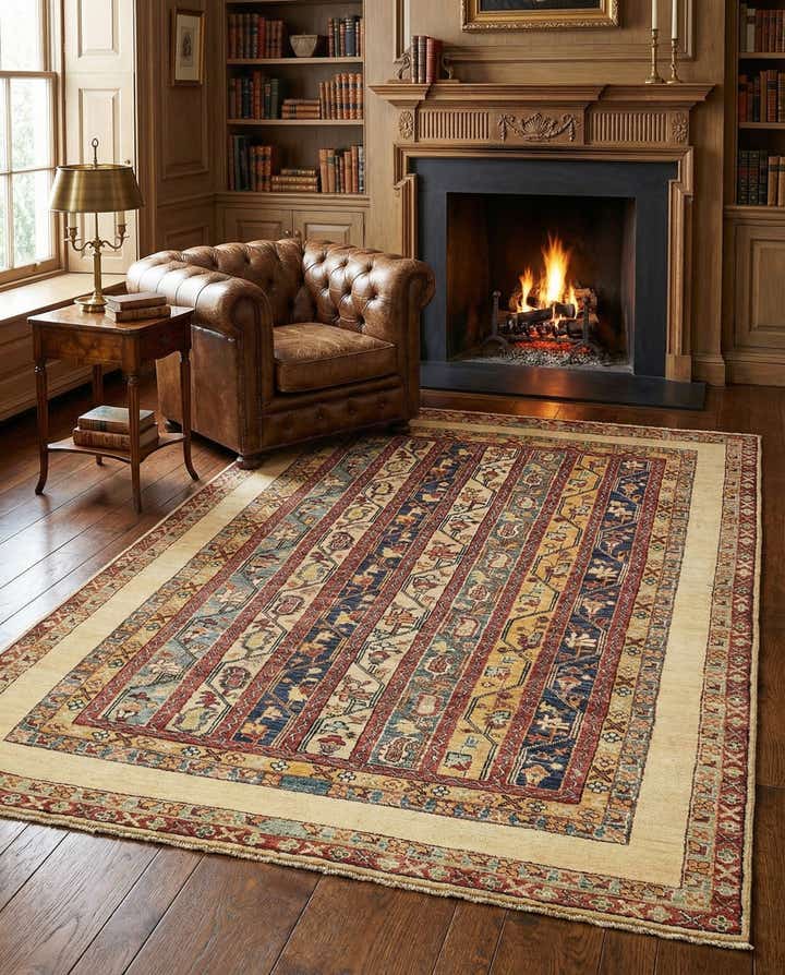 5' x 6' 5 Hand Knotted Ariana Ziegler Rug