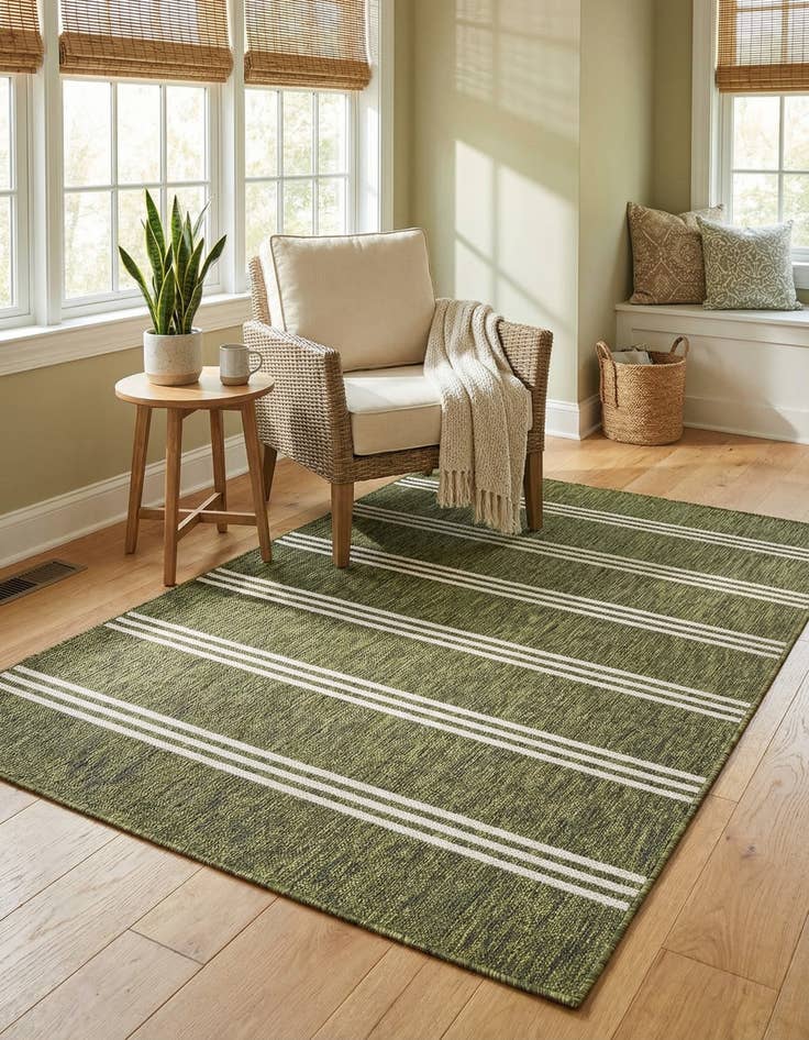 Detail image of 4' x 6' Easy-Clean Jill Zarin Anguilla Indoor / Outdoor Rug
