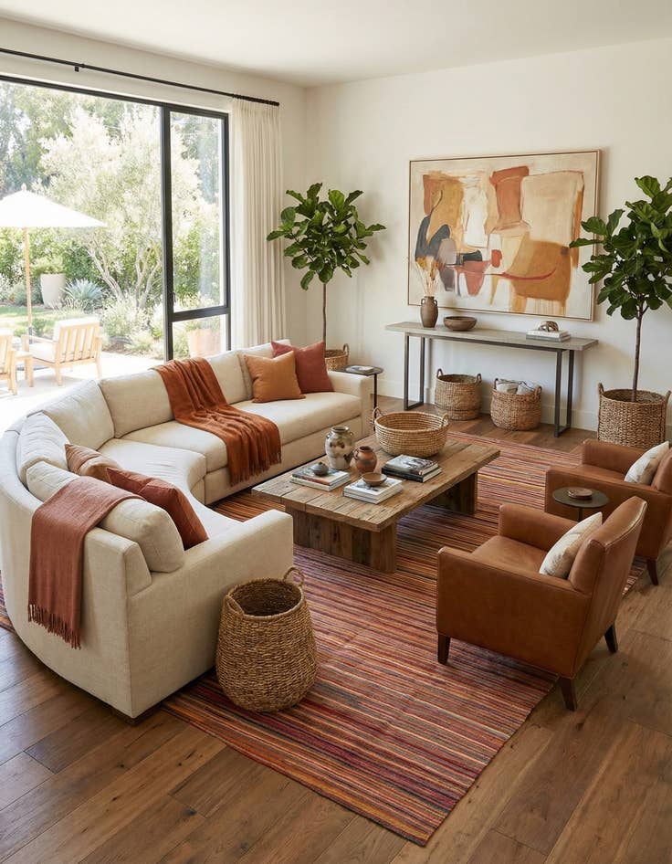 Detail image of  9' 9 x 14'  Hand Woven Kilim Modern Wool Rug