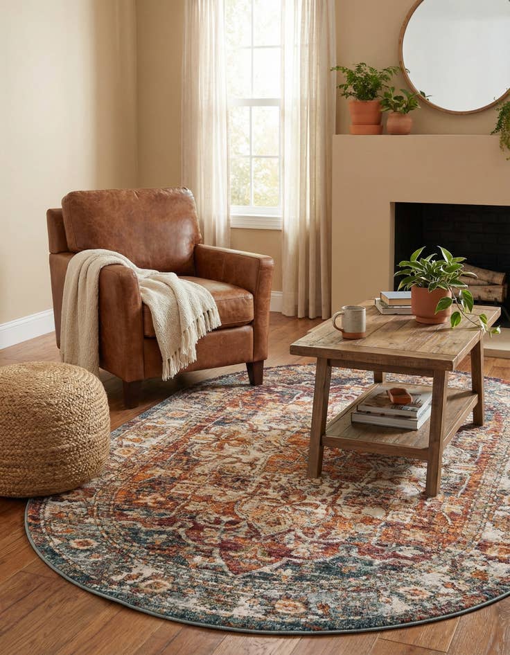 Detail image of 5' x 8' Isabella Oval Rug