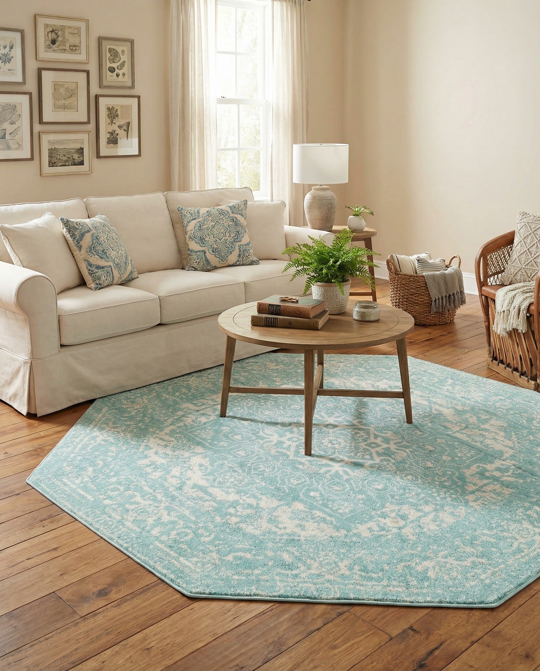 7' 10 x 7' 10 Arlington Octagon Rug