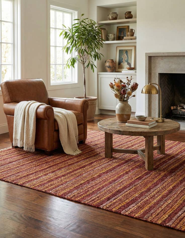 Detail image of 4' x 6' 1  Hand Knotted Modern Ziegler Rug