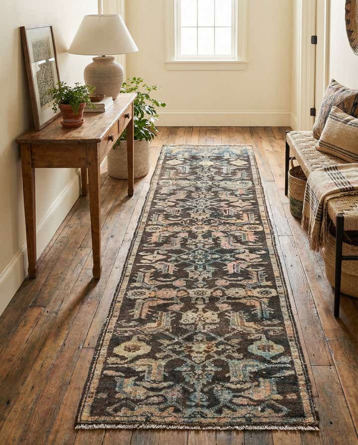 70cm x 235cm Handgeknüpft Ultra Vintage Persisch Wolle Läufer Teppich