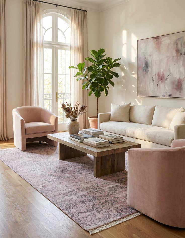 Detail image of  5' 6 x 7' 10  Hand Knotted Darya Wool Rug