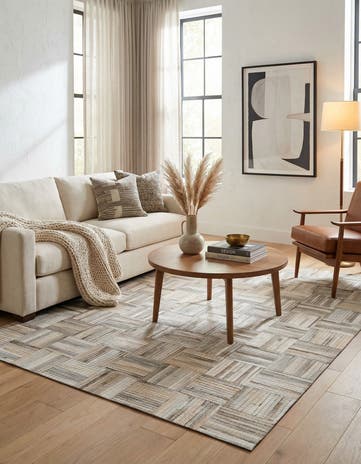 4' 1 x 6' 1 Cowhide Stocks Rug