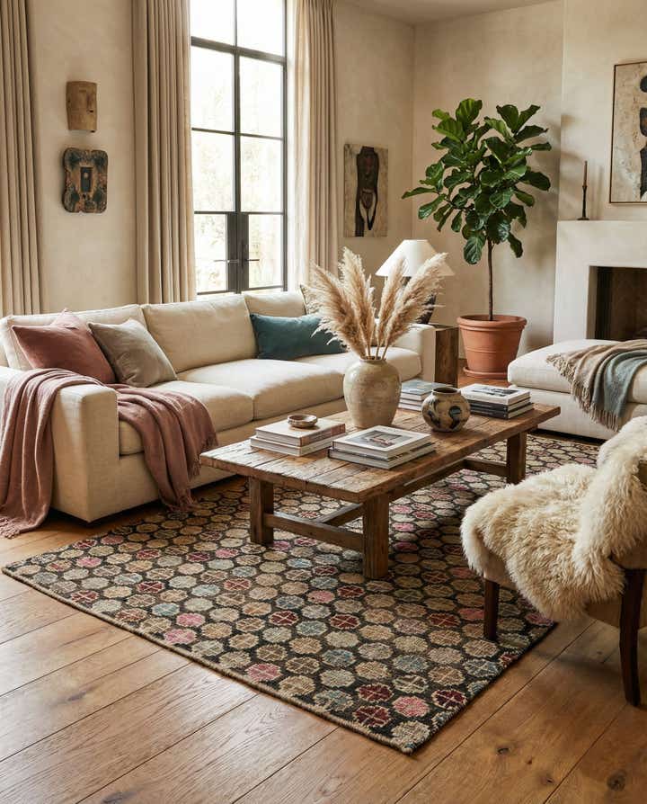 5' x 8' 5 Hand Knotted Darya Wool Rug