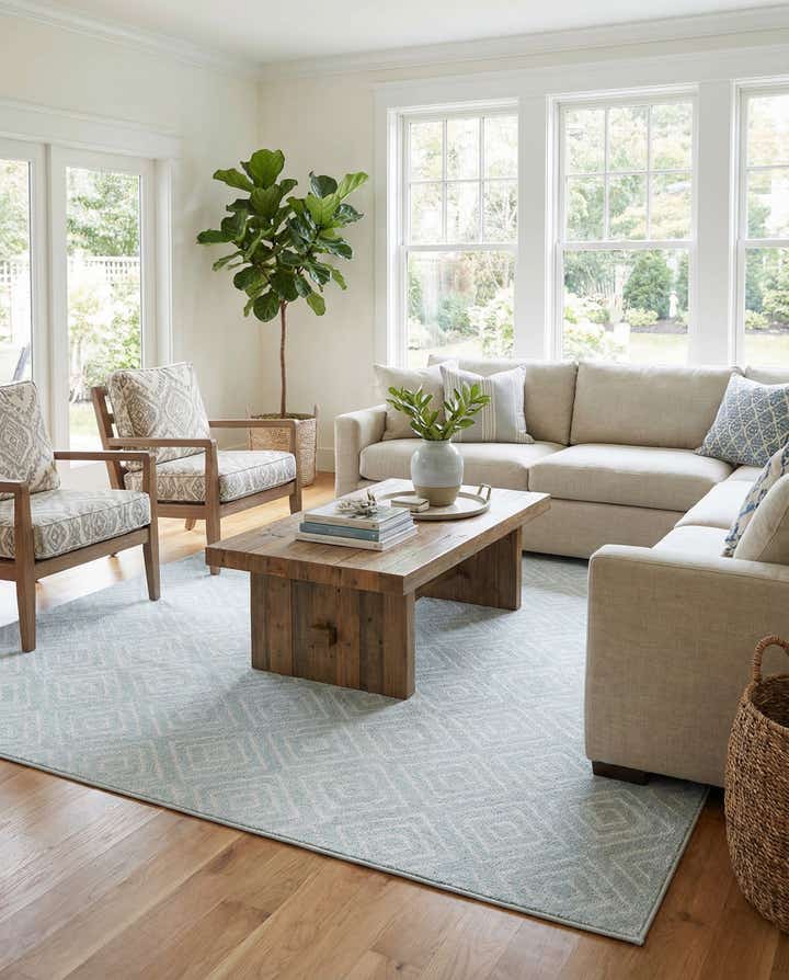 7' 10 x 7' 10 Easy-Clean Sabrina Soto Indoor / Outdoor Square Rug