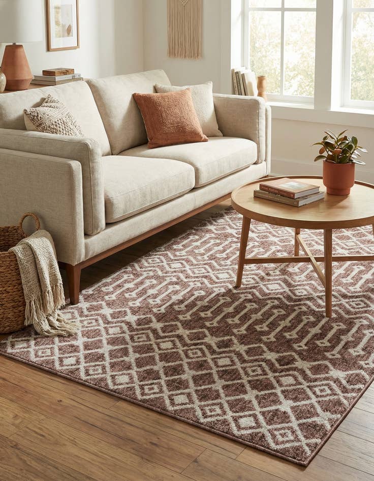 Detail image of  4' x 6' Eco Trellis Rug