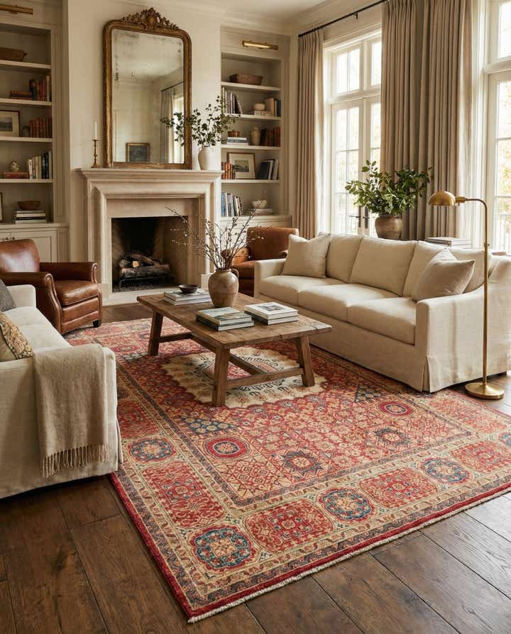 6' 6 x 9' 7 Hand Knotted Kazak Oriental Rug