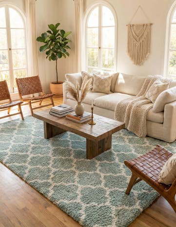9' 10 x 14' Moroccan Shag Rug