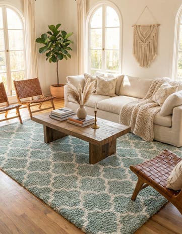 9' 10 x 14' Moroccan Shag Rug