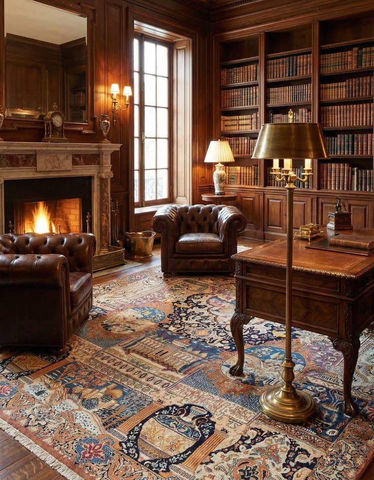 Detail image of 9' 10 x 12' 10 Kashmar Wool Rug