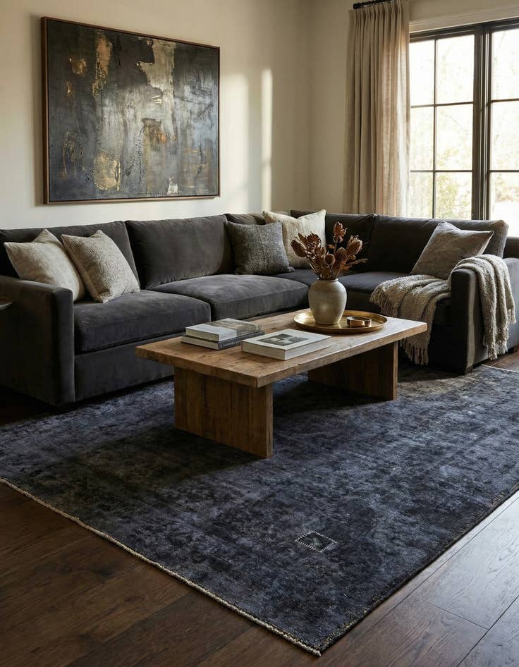 Detail image of 9' 7 x 12' 4 Hand Knotted Ultra Vintage Persian Wool Rug