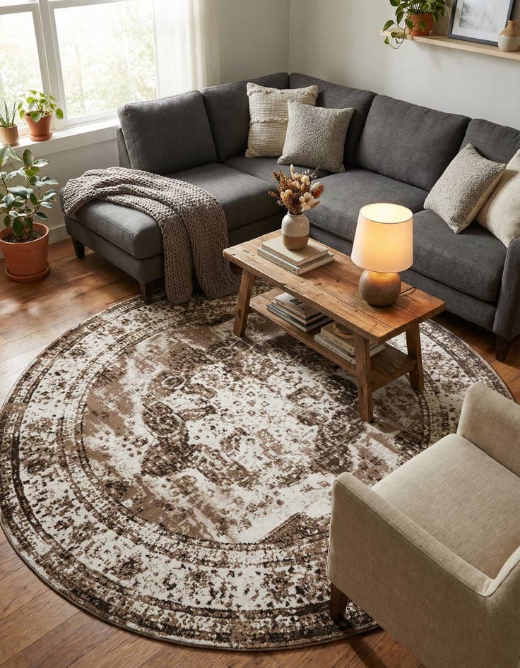 Detail image of  13' x 13' Monte Carlo Round Rug