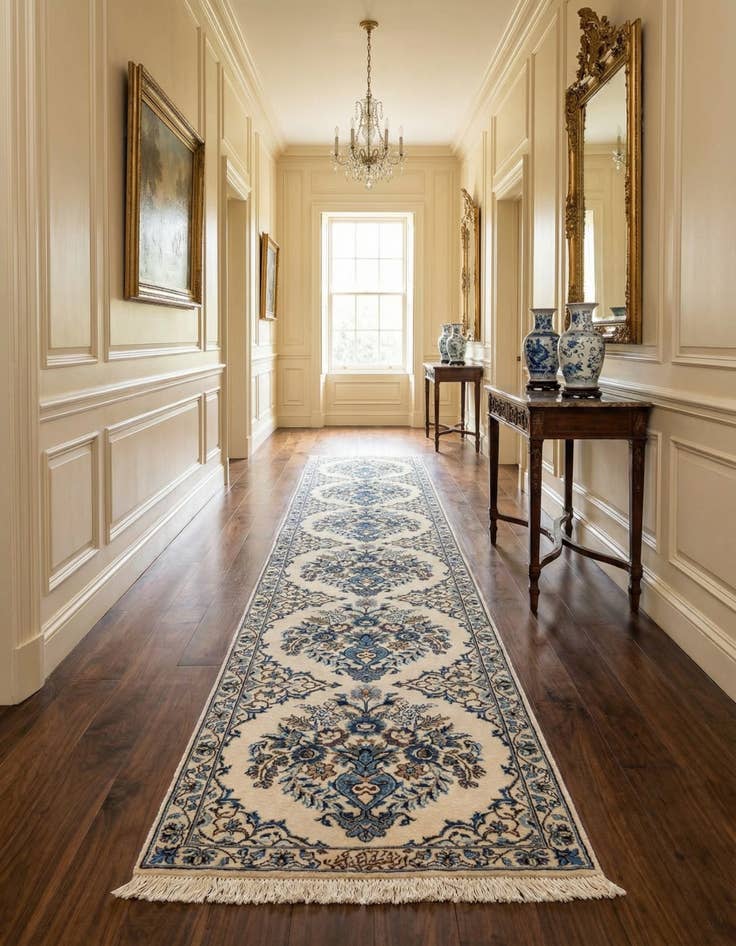 Detail image of 1' 8 x 7' 10  Hand Knotted Nain Rug