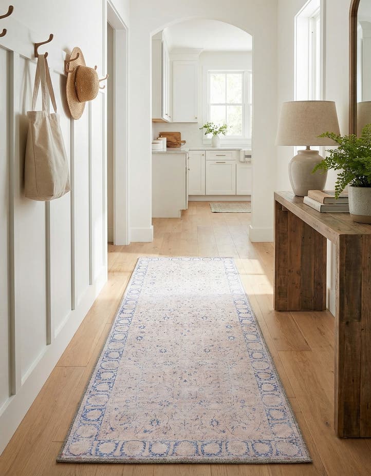 2' x 6' Washable Timeless Runner Rug