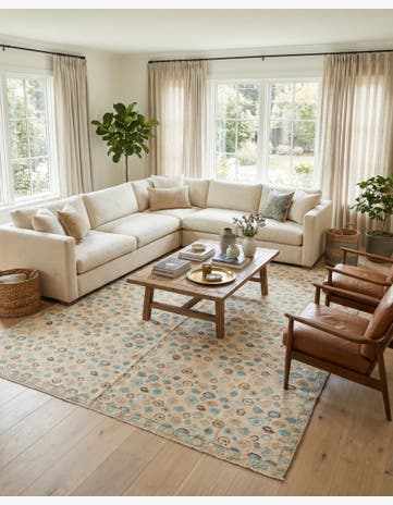 8' 1 x 10' 4 Hand Knotted Moroccan Wool Rug