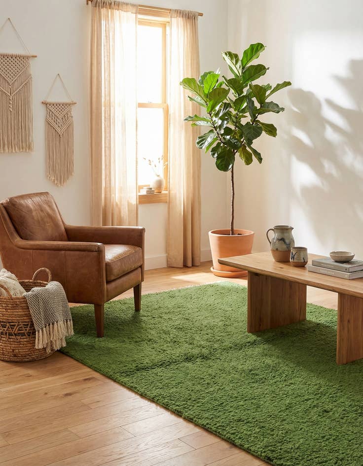 Detail image of  2' 5 x 4' 5  Hand Knotted Moroccan Wool Rug