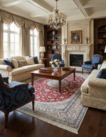 9' 7 x 13' Hand Knotted Nain Persian Rug