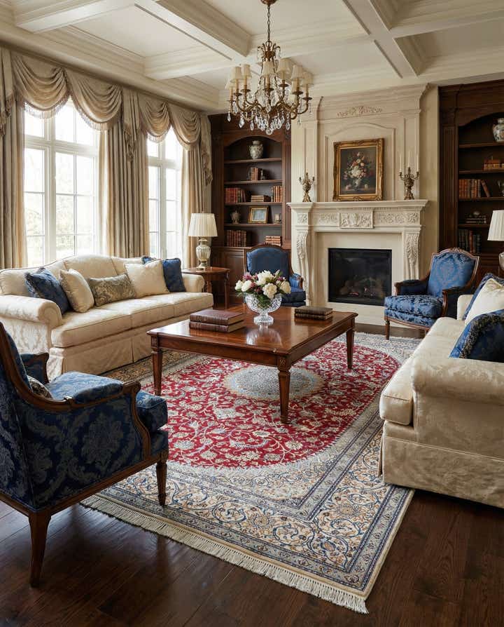 9' 7 x 13' Hand Knotted Nain Persian Rug