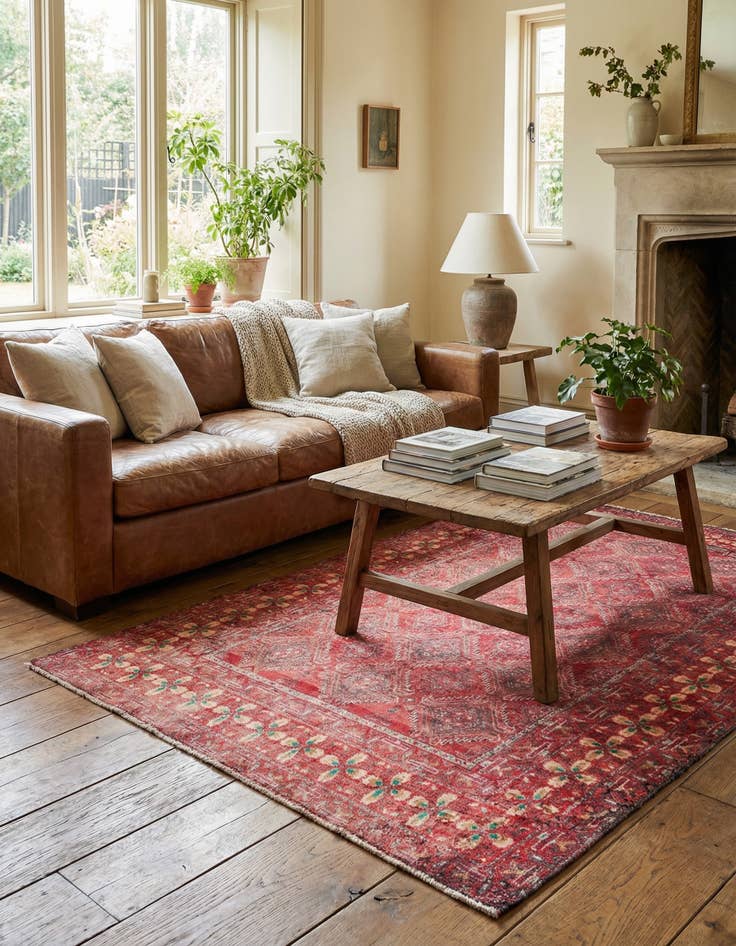 Detail image of 3' x 5' 2  Hand Knotted Ultra Vintage Persian Wool Rug