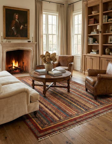 6' 7 x 9' 9 Hand Knotted Ariana Ziegler Rug