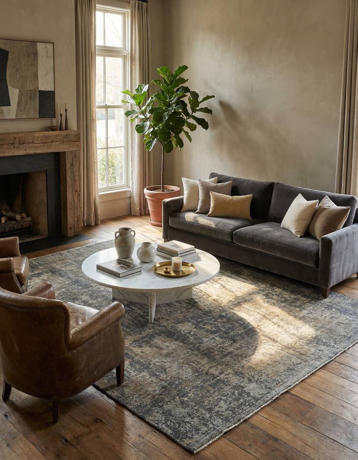 Detail image of 8' 3 x 11' 2 Hand Knotted Ultra Vintage Persian Wool Rug